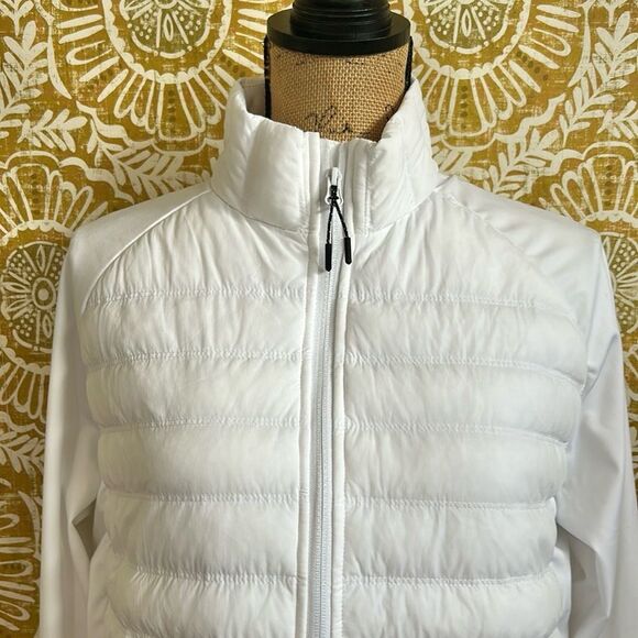 Glyder Pure Puffer Long Sleeve Quilted Full Zip Jacket in White size XL AS-IS - Picture 6 of 13